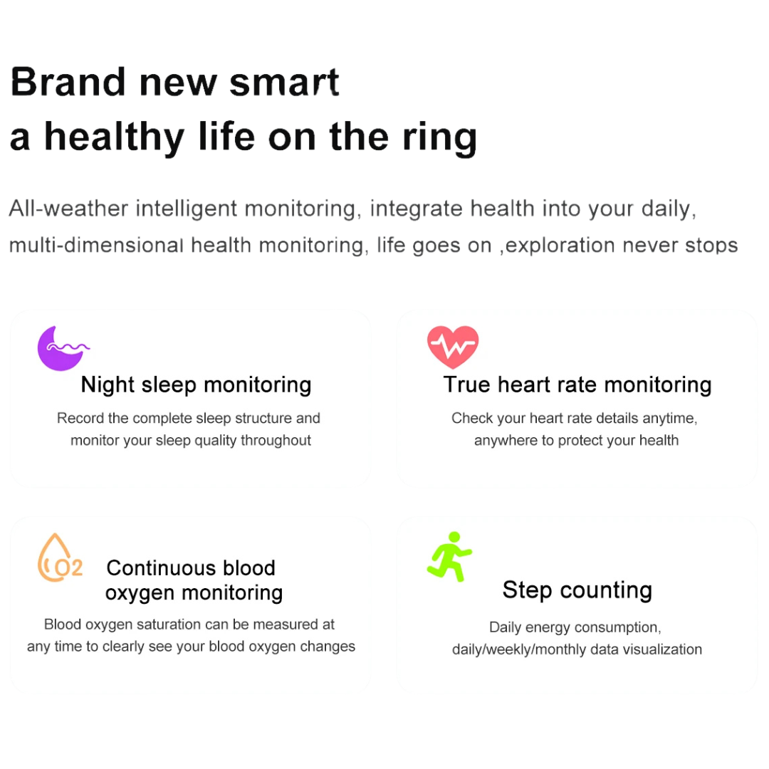 Smart Ring 2024 – Anillo Inteligente Salud 5 ATM