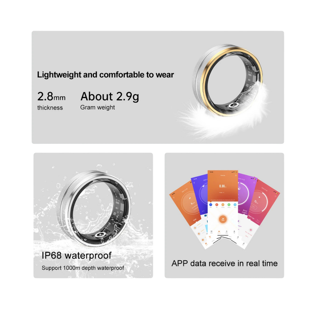 Smart Ring 2024 – Anillo Inteligente Salud 5 ATM